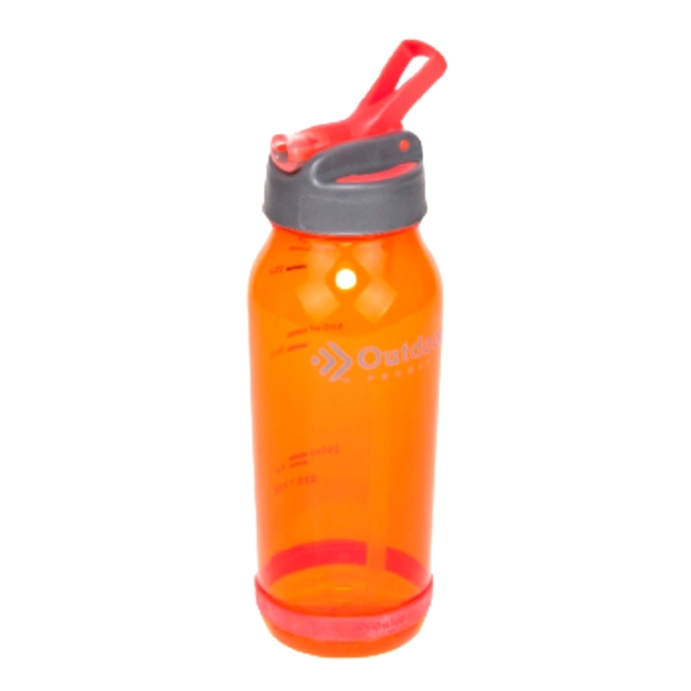 Outdoor Products 750ml Tritan Flip Top Orange Gray Water Bottle